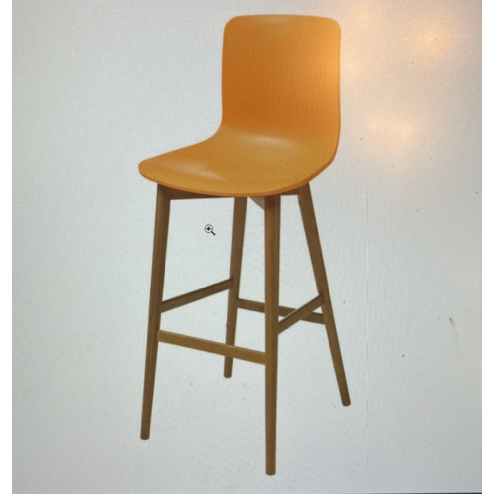 כיסא בר רומאו רגל מעץ כיסא בר רומאו רגל מעץ