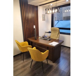 שולחן מנהלים מודרני ואיכותי כולל שלוחה