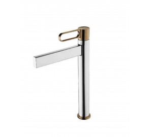 ברז פרח קרום עם זהב 