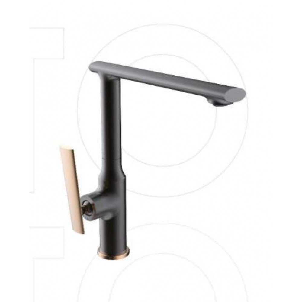 ברז פרח שחור יד מלבנית ברונזה ברז פרח שחור יד מלבנית ברונזה