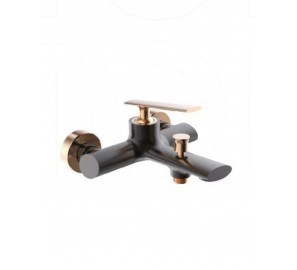 סוללת אמבטיה שחור יד מלבנית ברונזה 25 מ"מ