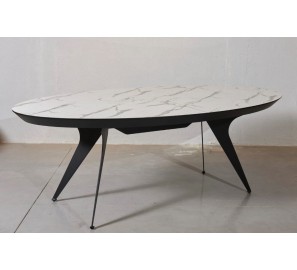 שולחן דמוי שיש נפתח