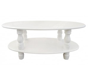 שולחן דו משטחי צבע לבן 