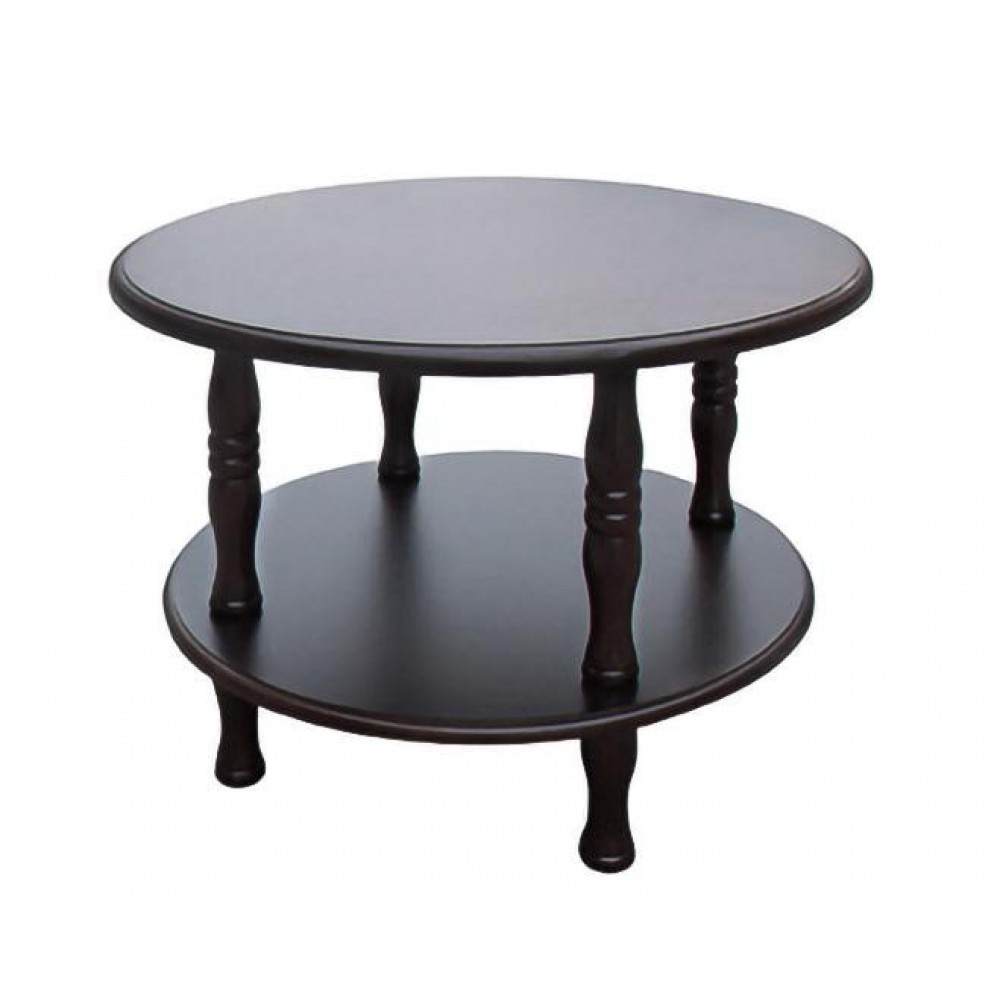 שולחן סלוני קטן עגול דו משטחי 