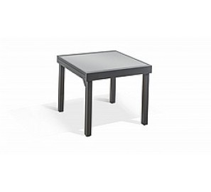 שולחן אלומיניום זכוכית 5545