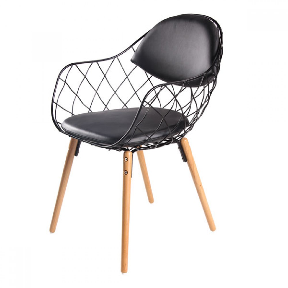 כסא מרופד רגלי עץ לפינת אוכל/מסעדות 1964799