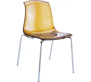 כסא פלסטיק רגלי ניקל 1564 לפינת אוכל מסעדות