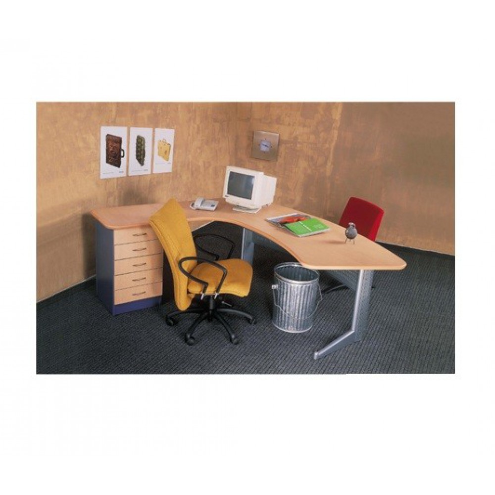 דגם שולחן מנהל כולל שלוחה ומגירות 1145