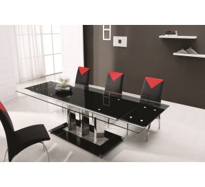 דגם שולחן זכוכית נפתח 100×180 (נפתח 250)