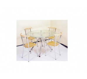 דגם שולחן זכוכית עגול