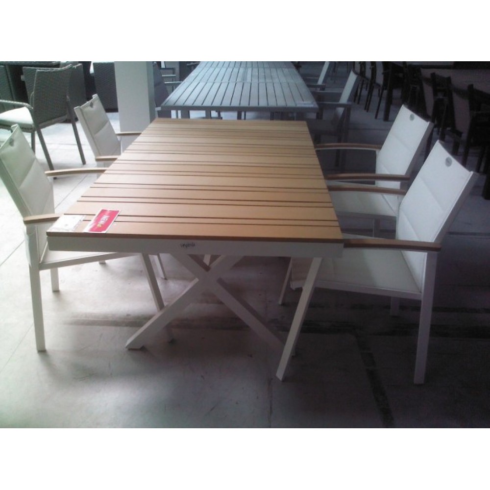 דגם שולחן גינה דמוי עץ דגם ארז
