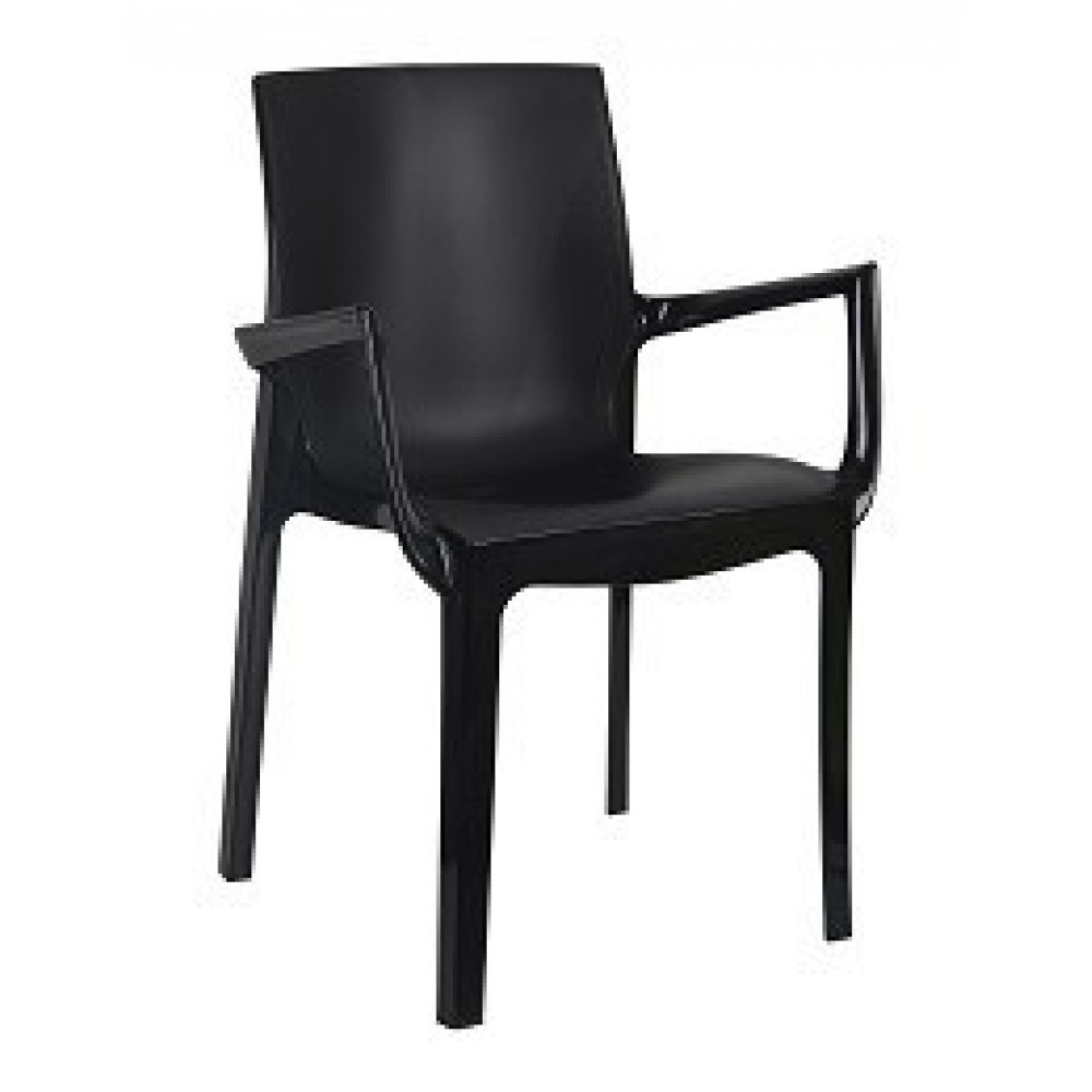 דגם כסא מעוצב כולו מפלסטיק עם ידיות. 3356 צבע לבן או שחור