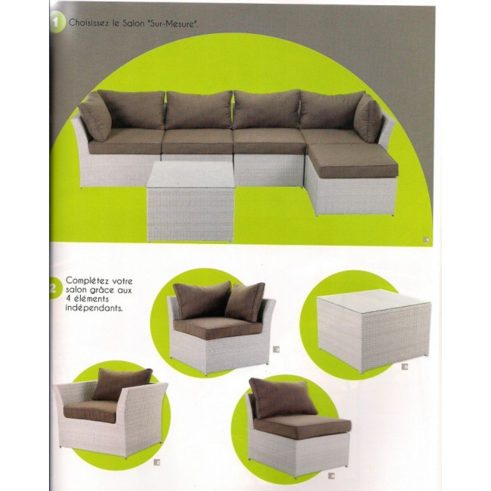 דגם סלוני מודולר מראטן-ריהוט גן