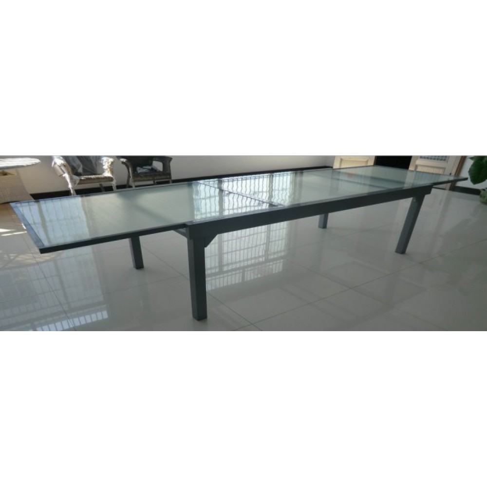 דגם שולחן גינה נפתח אלומיניום ענק 2.00*1.00 ל3.20 דגם שולחן גינה נפתח אלומיניום ענק 2.00*1.00 ל3.20