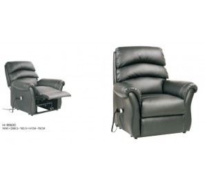 כורסת טלוויזיה לגרי שחור PU מנגנון נדנוד