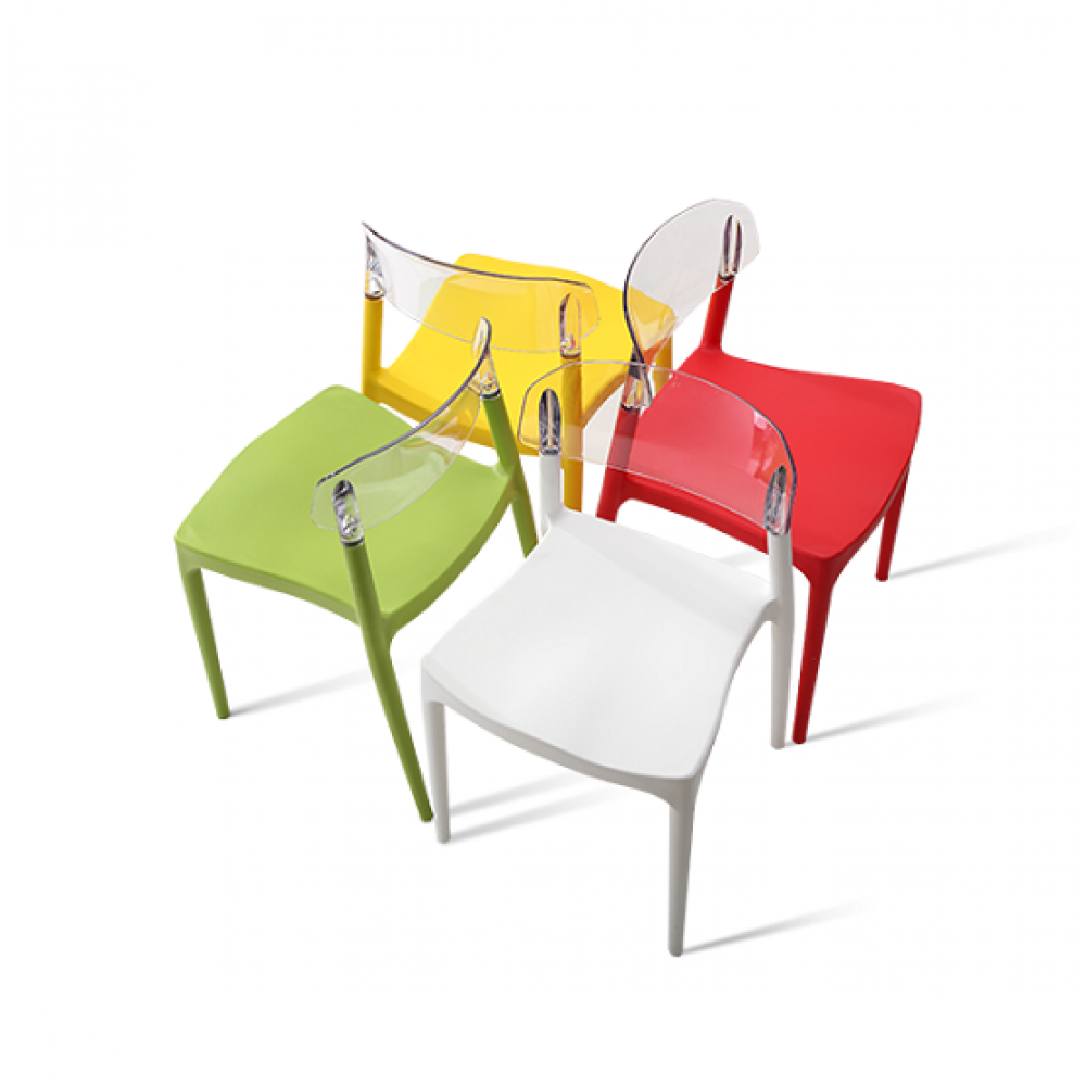 כסא פלסטיק שקוף לפינת אוכל 15947