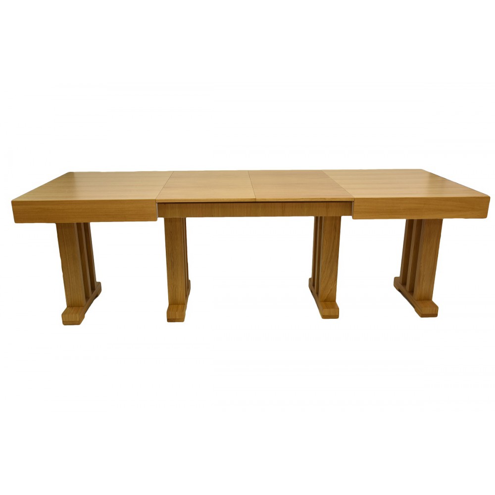שולחן מעץ נפתח 90*340