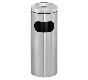 דגם פח אשפה מנירוסטה עם מאפרה