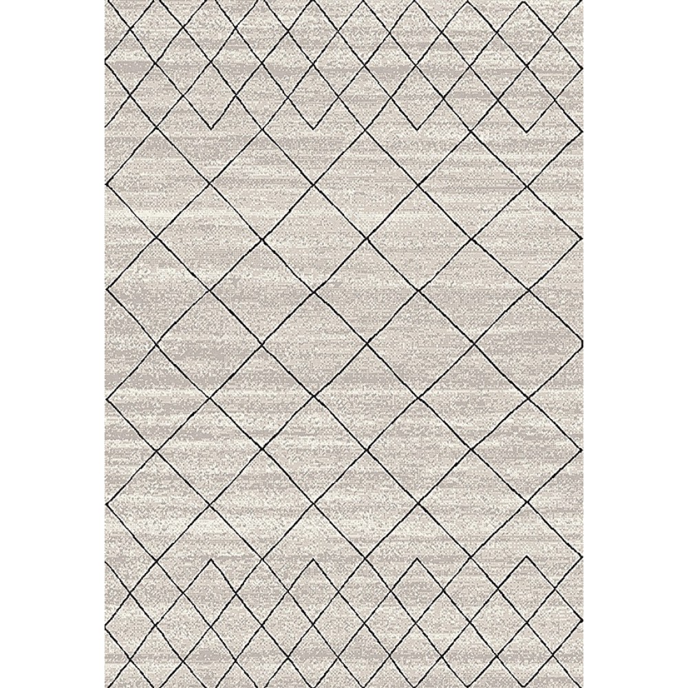 שטיח גאומטרי אפור דגם 8869