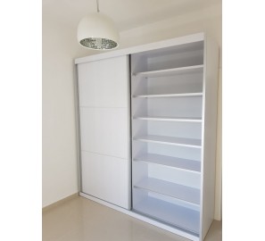 ארון הזזה אורך 170 ס"מ עומק 60 ס"מ גובה 240 ס"מ 0555 ארון הזזה אורך 170 ס"מ עומק 60 ס"מ גובה 240 ס"מ 0555