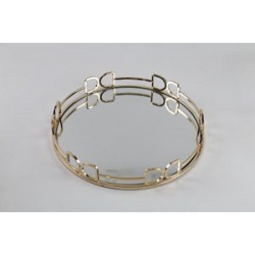 מגש זהב דקורטיבי גדול 635