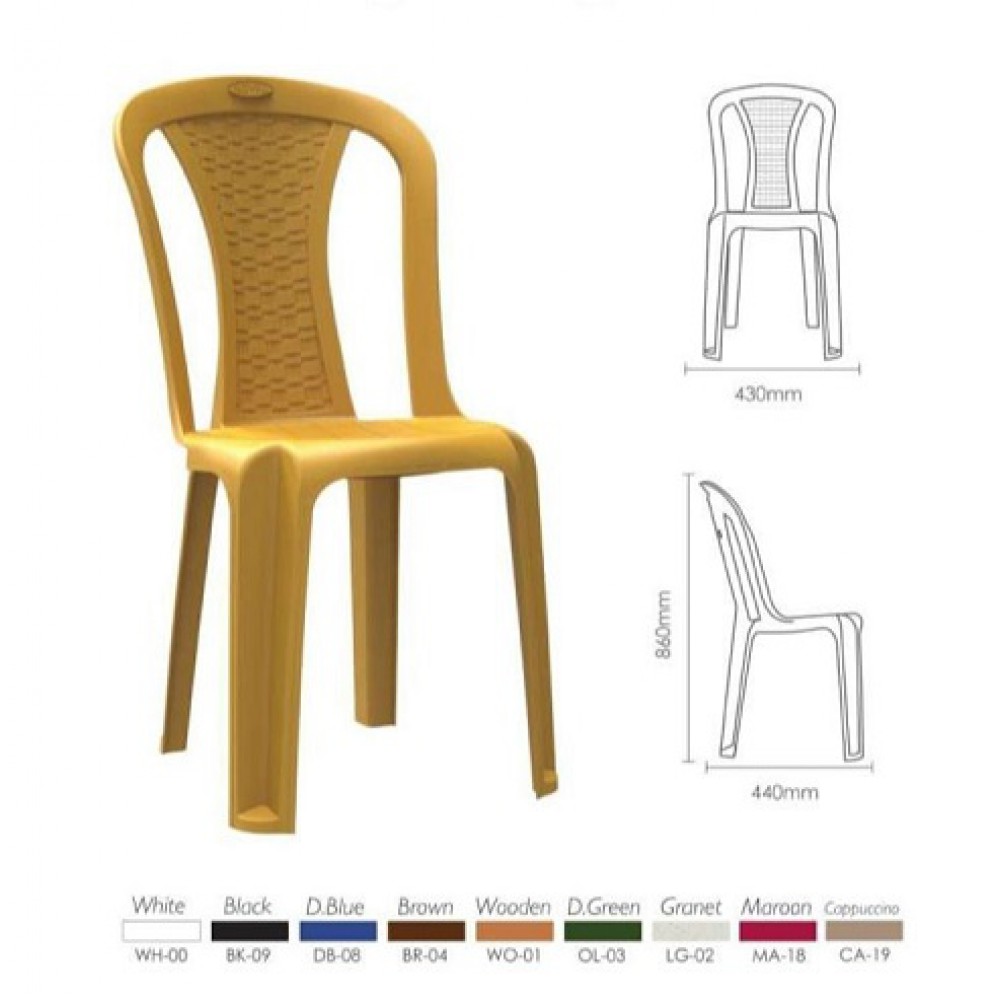 כיסא יציקת פלסטיק דגם 8888