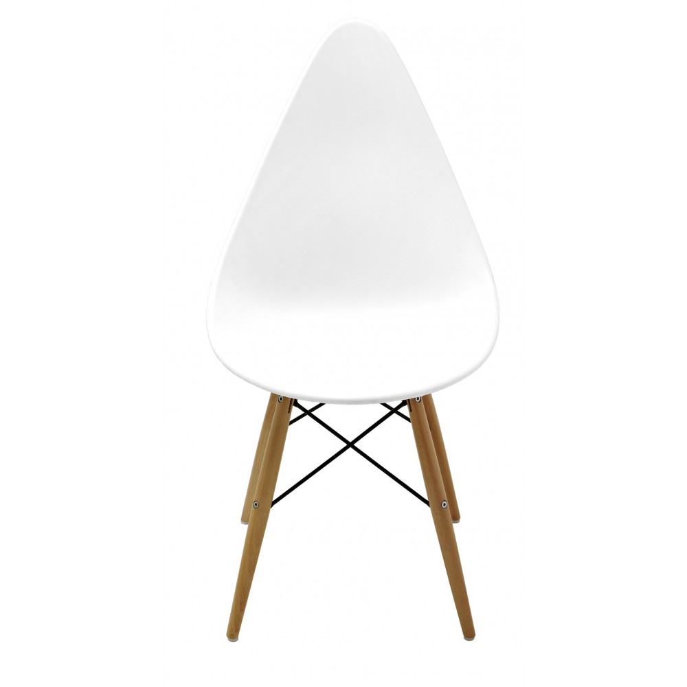 כיסא לפינת אוכל רגלי עץ מושב פלסטיק 119647