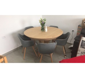 שולחן פינת אוכל נפתח קוטר 120 888998