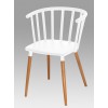 כסא פלסטיק רגלי עץ 228847