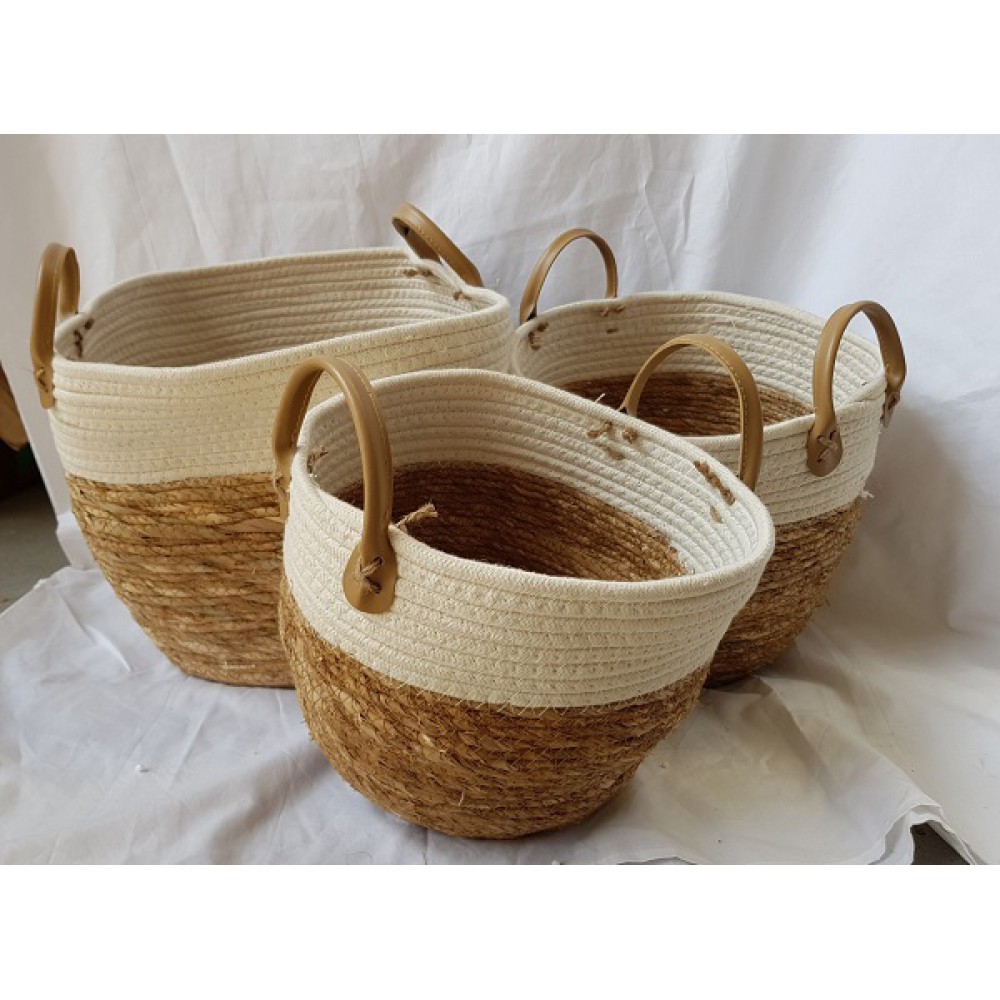 סט סלסלות קש 989 סט סלסלות קש 989