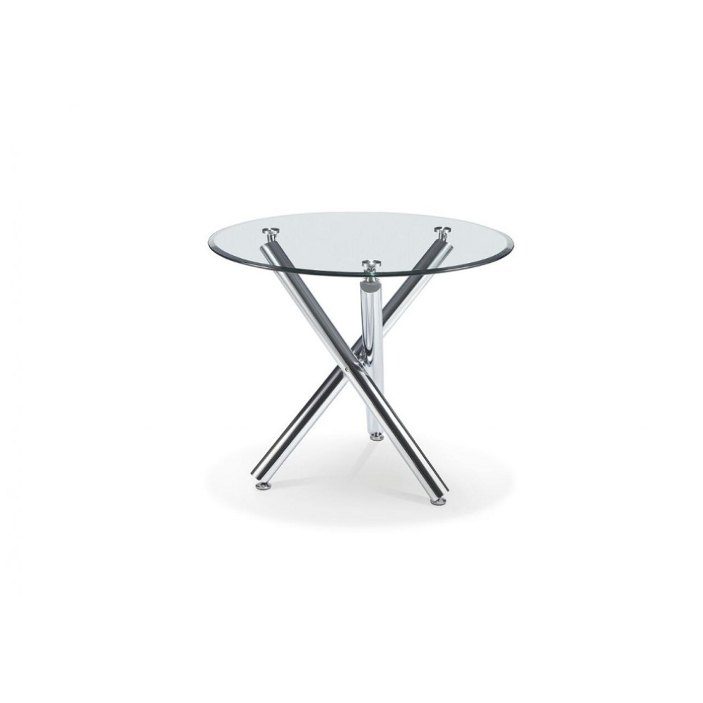 שולחן לפינת אוכל זכוכית קוטר 80 