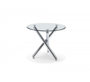 שולחן לפינת אוכל זכוכית קוטר 80 