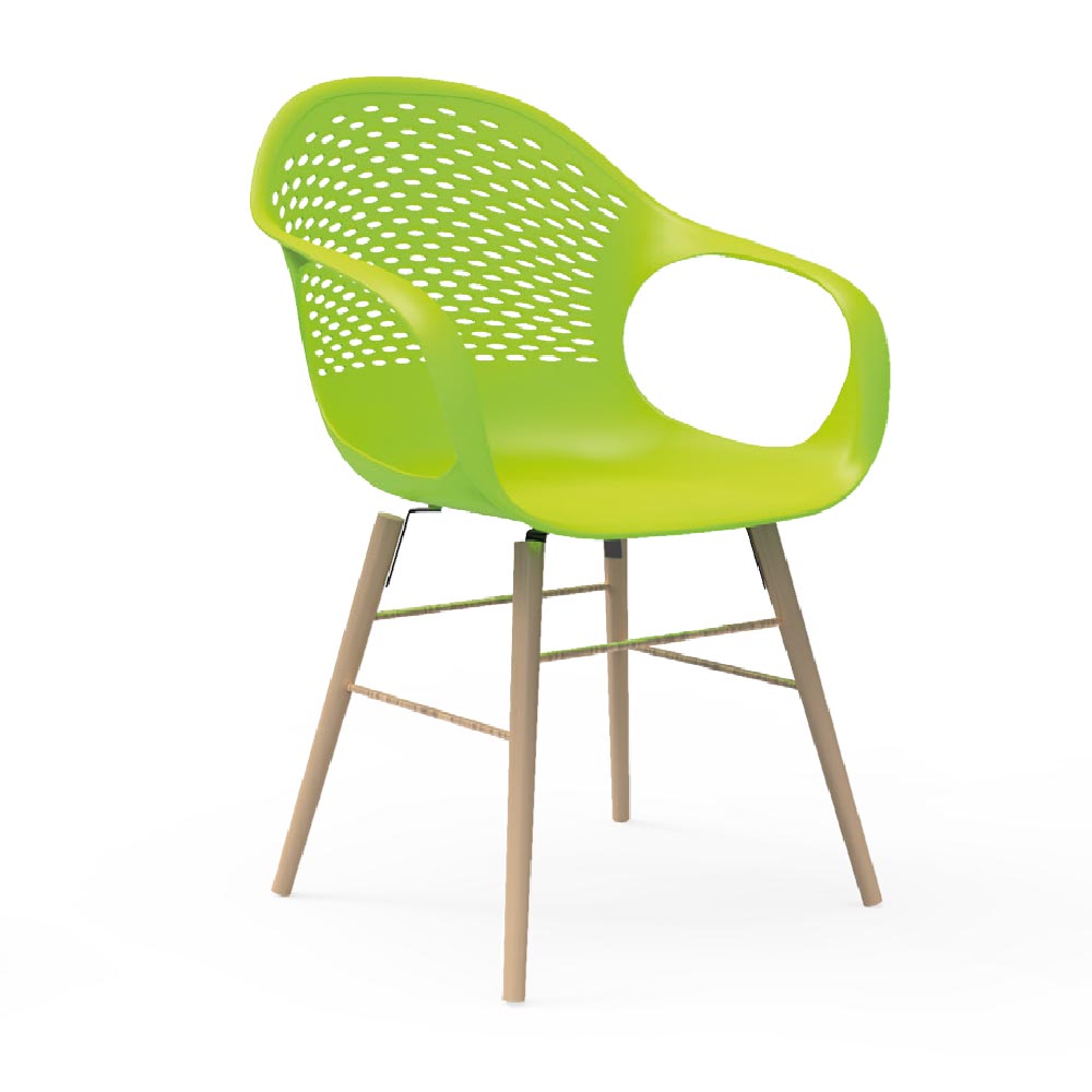 כסא פלסטיק שילוב עץ 3245 כסא פלסטיק שילוב עץ 3245