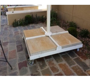 בסיס צלב לשמשייה עם גלגלים 334