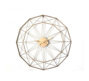 שעון קיר עכביש זהב 00233
