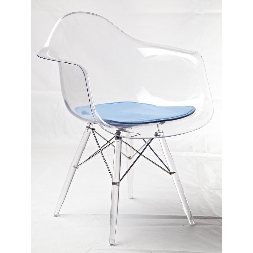 כסא שקוף עם ידיות לפינת אוכל 11663348 כסא שקוף עם ידיות לפינת אוכל 11663348