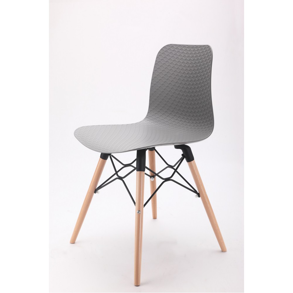 כסא לפינת אוכל איכותי מפלסטיק רגליים מעץ 25644 כסא לפינת אוכל איכותי מפלסטיק רגליים מעץ 25644