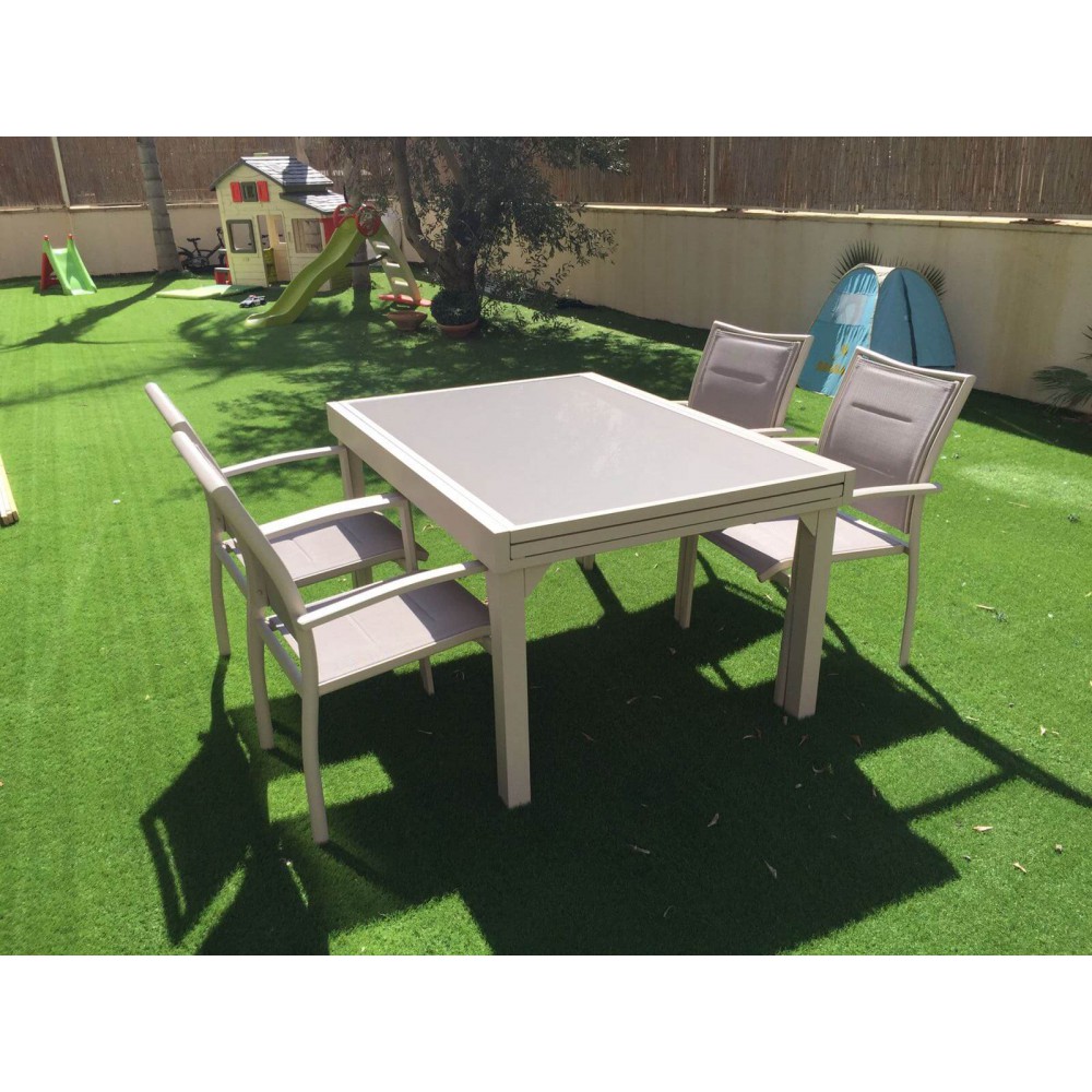 שולחן גינה מאלומיניום כולל 4 כיסאות 4563217