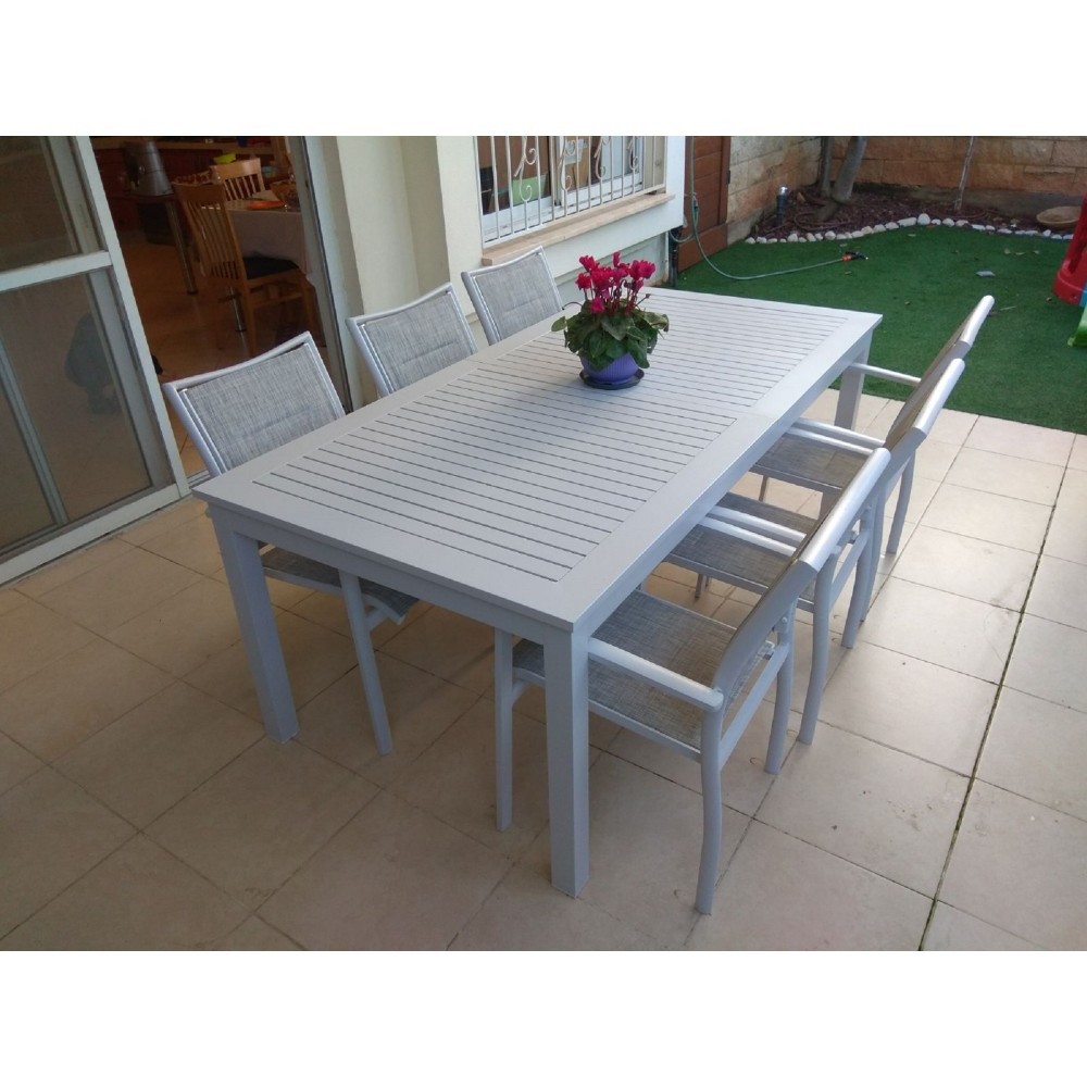 שולחן גינה אלומיניום42321254 שולחן גינה אלומיניום42321254