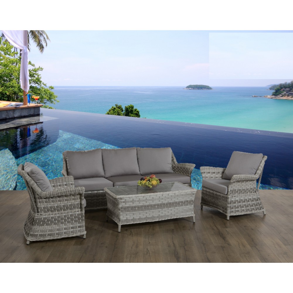 ריהוט גן-ספה תלת מראטן7737 ריהוט גן-ספה תלת מראטן7737