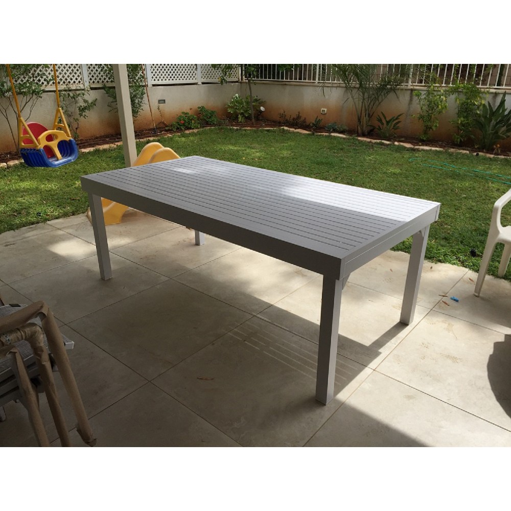 ריהוט גן אלומיניום 100% אלומיניום 100/200 נפתח ל300 ריהוט גן אלומיניום 100% אלומיניום 100/200 נפתח ל300