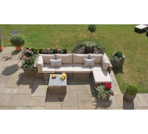 סלון ראטן עגול43986-ריהוט גן