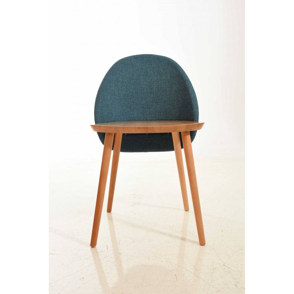 כסא מרופד איכות פינת אוכל 4148 ללא ידיות