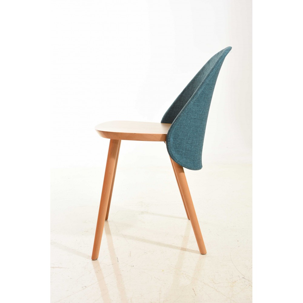 כסא מרופד איכות פינת אוכל 4148 ללא ידיות