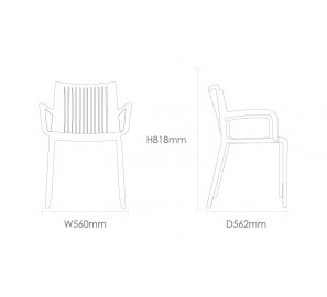 כסא פלסטיק 4423131 כסא פלסטיק 4423131