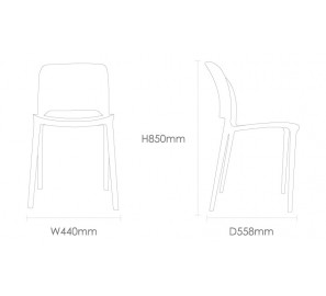 כסא פלסטיק 5743 כסא פלסטיק 5743