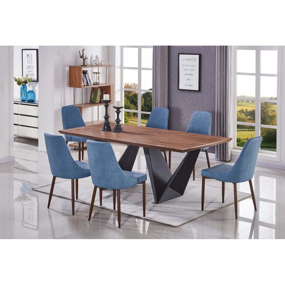 שולחן לפינת אוכל 2.00*1.00 רגלי מתכת 3211