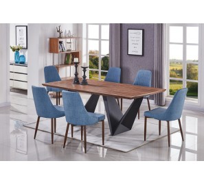 שולחן לפינת אוכל 2.00*1.00 רגלי מתכת 3211