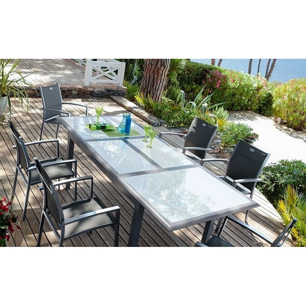 564300 שולחן גינה מאלומיניום נפתח 100X200-300 564300 שולחן גינה מאלומיניום נפתח 100X200-300