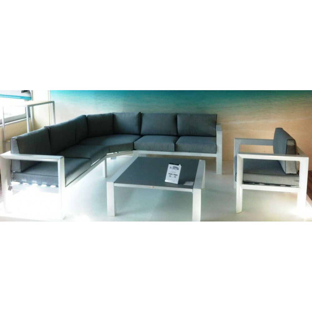 564610 סלון גינה אלומיניום פינתי דגם טיטניאום (TITANIUM)